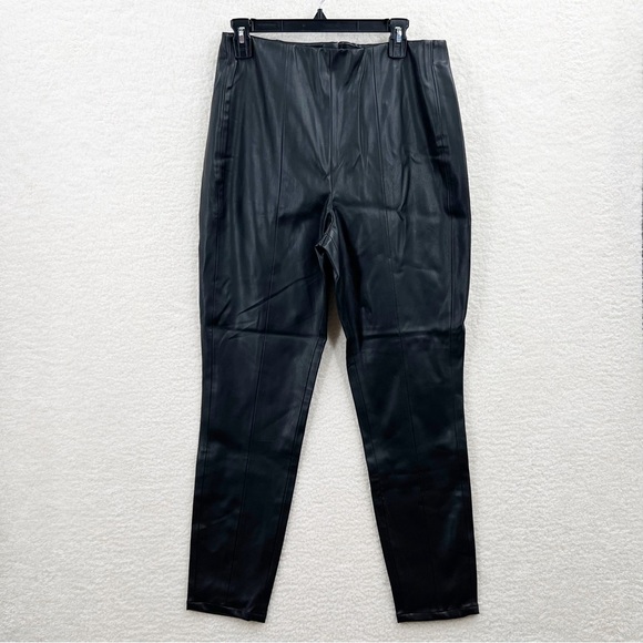 Blank NYC Vegan Leather Hi Rise Pull On Legging Maleficient Pant Black Size M - Picture 1 of 10